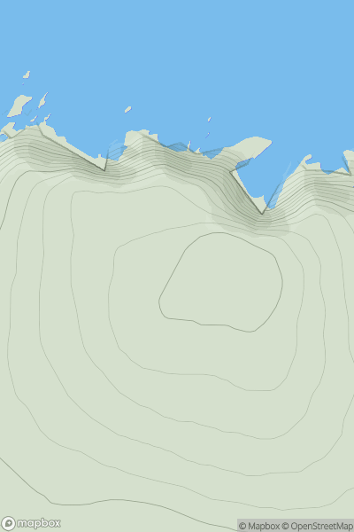 Thumbnail image for Rubha Mor [Lewis and Nearby Islands] showing contour plot for surrounding peak